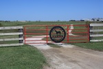 Front gate to Peddicord Quarter Horses farm
